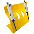 Universal Pipette Holder, 4 Position Bench Stand for Laboratory Pipettes, Fits Most Major Brands up to 27.5 mm Handle, Yellow, Made in USA