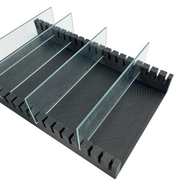 Microscope Slide Holder, 20-Position Vertical Storage Stand for 25x75 mm Slides | Made in USA