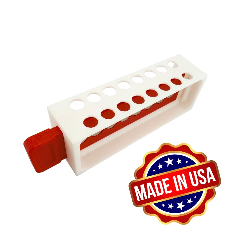 Magnetic Separation Rack for 1.5 mL and 2.0 mL Centrifuge Tubes, 16-Tube Capacity with Sliding Magnet Bar | Made in USA