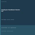 Employee handbook template starter kit cover Word editable company policy manual download
