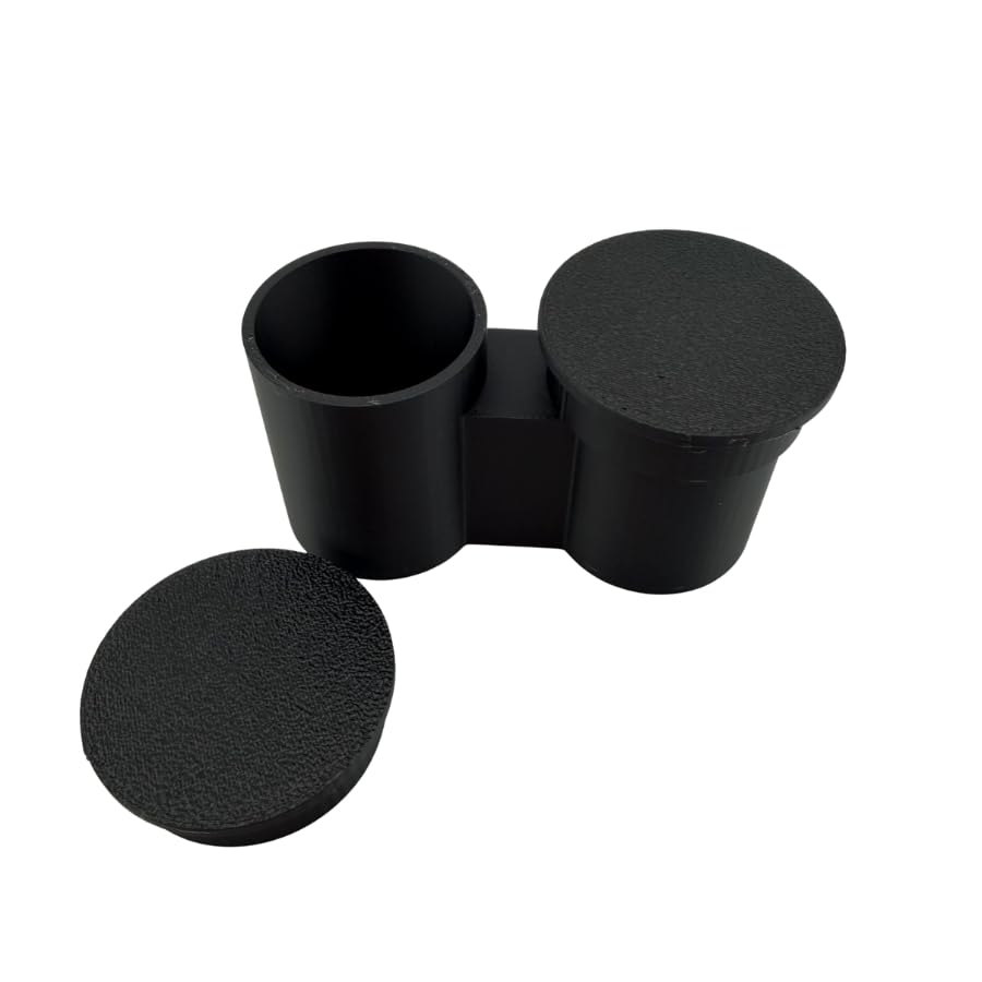Dual Microscope Objective Lens Case with Protective Caps