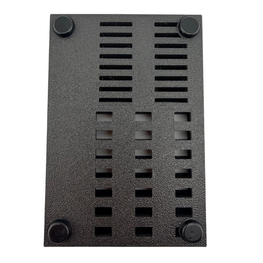 USB Flash Drive & SD/Micro Card Organizer Holder - Holds 21 USB, 16 SD, 29 Micro - Black Desktop Stand with Non-Slip Feet, USA Made