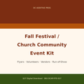 Fall Festival / Church Community Event Kit digital download cover
