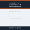 HYROX Race Prep Training Logbook digital download cover