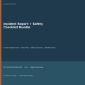 Incident report form and workplace safety checklist bundle cover editable Word PDF download
