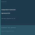Independent contractor agreement template kit cover - 1099 contractor contract Word download square
