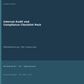 Internal Audit and Compliance Checklist Pack digital download cover