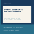 ISO 9001 Certification Readiness Checklist — Documentation, Evidence, Self-Study digital download cover