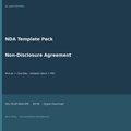 NDA Template Pack cover Mutual and One-Way non disclosure agreement editable Word PDF