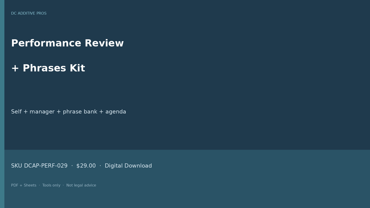 Employee evaluation form and self assessment landscape cover