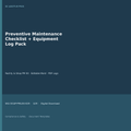 Preventive maintenance checklist printable equipment log pack cover square editable Word PDF