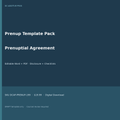 Prenup Template Pack cover editable prenuptial agreement Word and PDF download