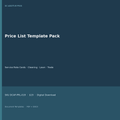 Price List Template Pack digital download cover