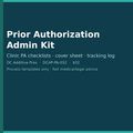 Prior Authorization Admin Kit cover clinic PA checklist tracking log download
