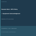 Remote Work WFH Policy Equipment Acknowledgment Pack cover square editable Word PDF