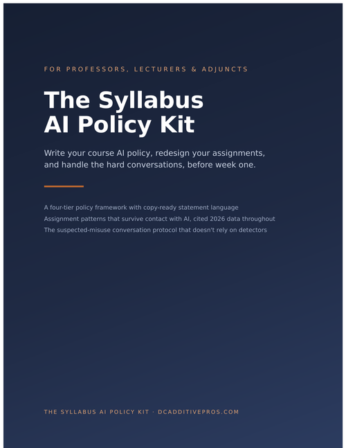 The Syllabus AI Policy Kit cover: write your course AI policy before week one