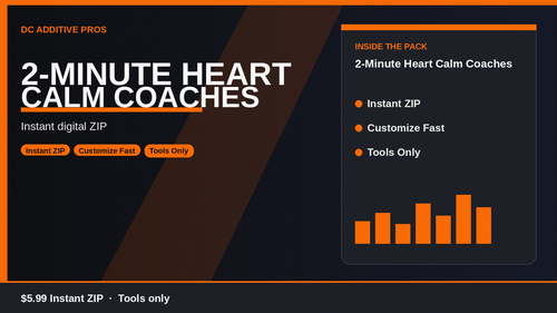 2-Minute Heart Calm Coaches cover landscape