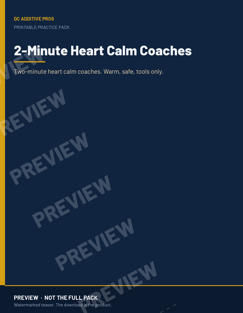 2-Minute Heart Calm Coaches — preview image, not the full pack