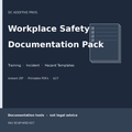 Workplace Safety Documentation Pack cover training incident hazard forms printable download